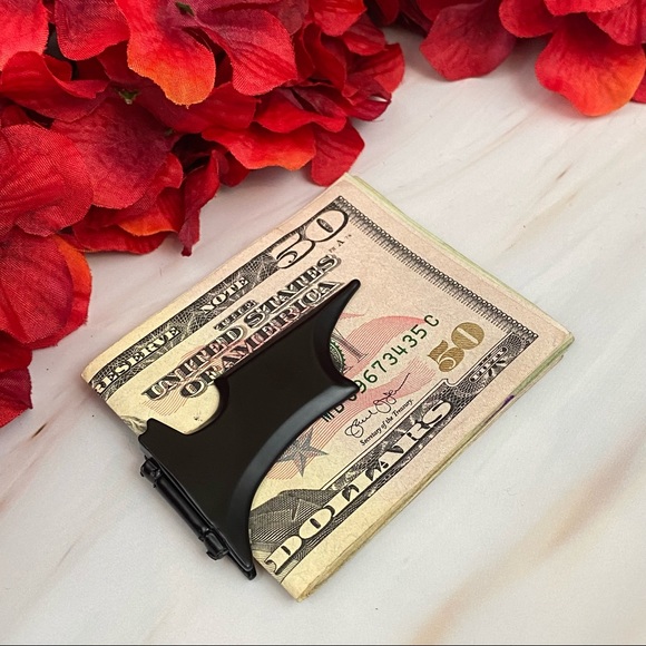 Black Batman Stainless Steel Magnetic Money Clip - Picture 11 of 16